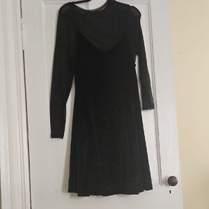 Torrid Nightmare Before Christmas Velvet Dress With Mesh Long Sleeve
